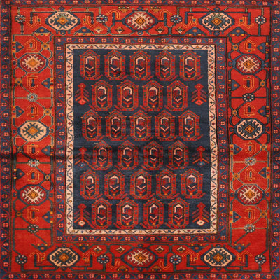 Tapis beige / rouge / vert Southwestern