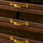 Nut-brown Rectangular Solid + Manufactured Wood Jewellery Armoires