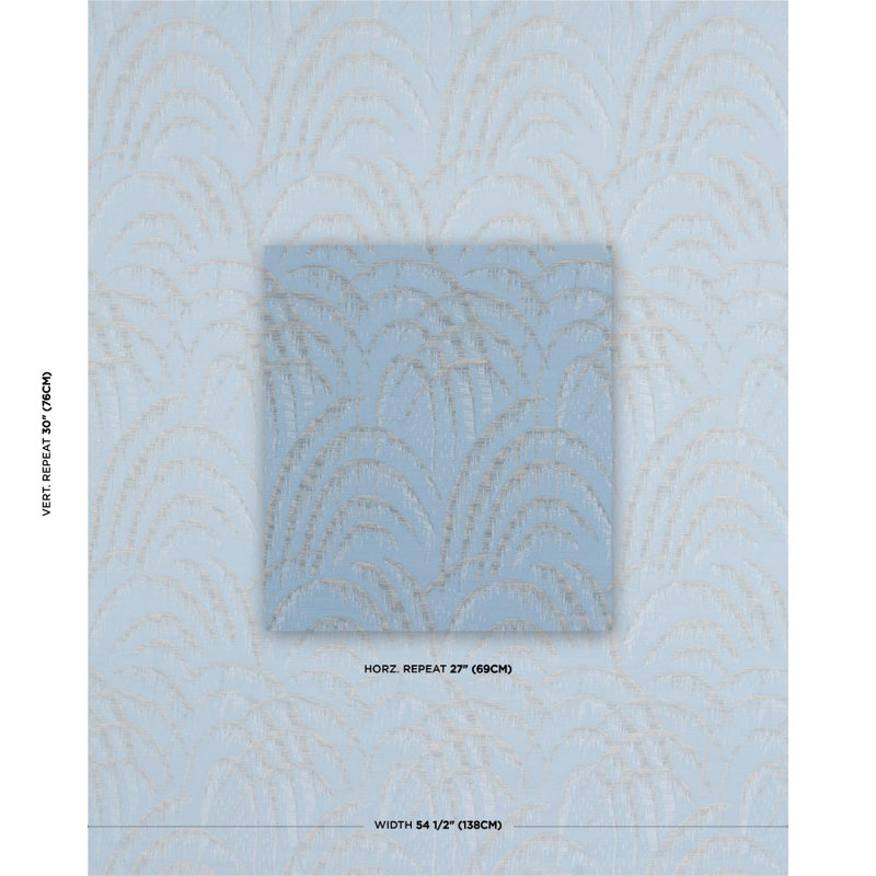Voussoir Moderne Cotton Blend Fabric, Celedon