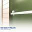Porte de douche coulissante de 56 à 60 pouces de large et 70 de haut avec verre trempé de 5/16 po 8 mm et double face pour un mouvement sans effort 56 po x l 70 po x H 70 po-121478994