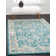 Tapis turquoise / gris Kalf