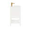 Meuble-lavabo de 20 po en bois massif pré-assemblé avec tablette réglable - blanc-131244165