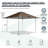 Pop Up Canopies 13 Ft. W x 13 Ft. D Steel Outdoor Straight Leg Canopy-125965874