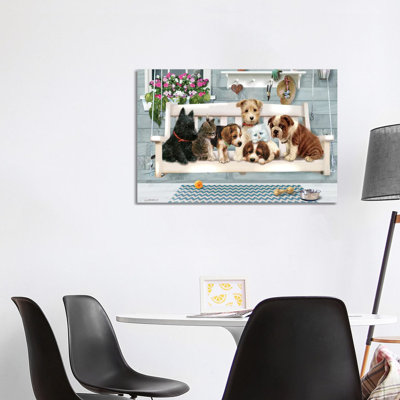 Porch Pals - Wrapped Canvas Painting