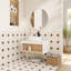 Wall Mounted Single Double Single Vanity Bathroom Vanity With Top-695067785