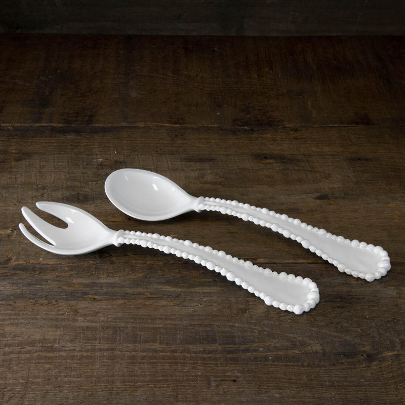 Grandes assiettes à salade Vida Alegria (blanc)