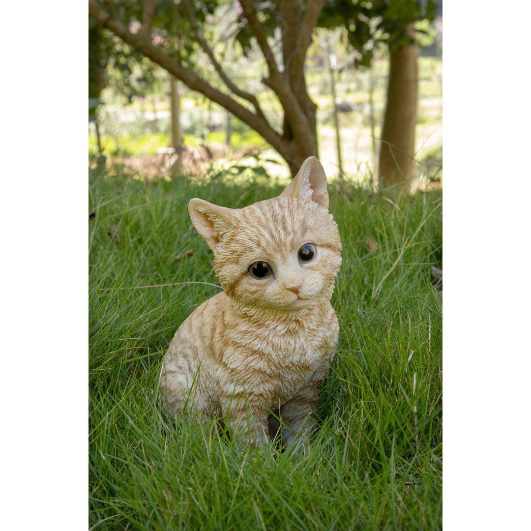 Head-Tilting Tabby Kitten Sitting Hi-Line Gift Ltd.