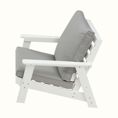 Chaise de patio avec coussins Conlley