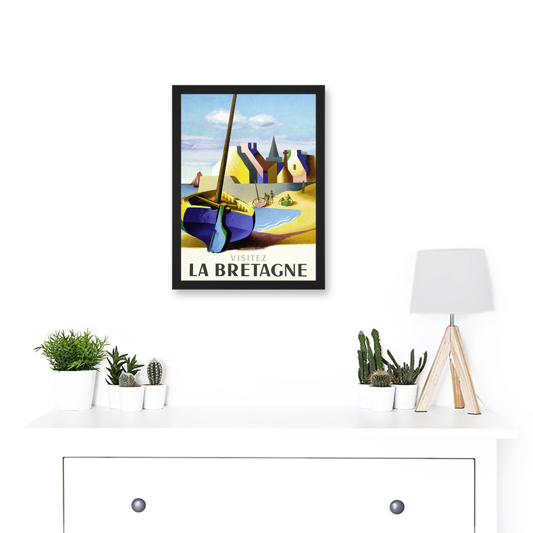 Bretagne Railway Travel Advert France by Nathan - Single Picture Frame Painting