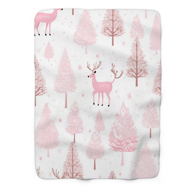 Couverture rose de qualité supérieure 1 pièce, L 60 po x L 80 po