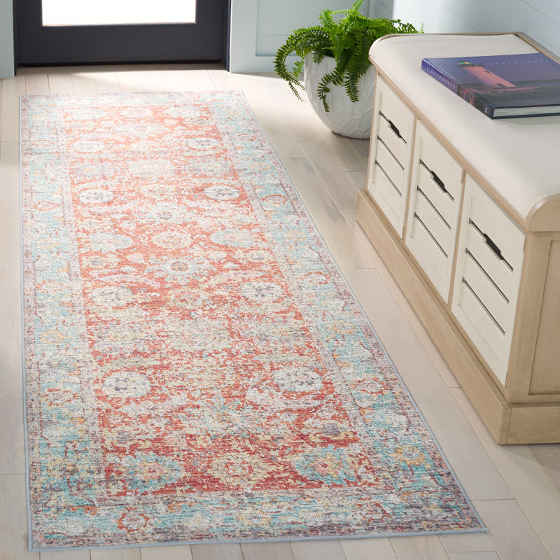 Tapis oriental performance lavable à la machine Nysire, Tapis de couloir 2 pi 6 po x 8 pi