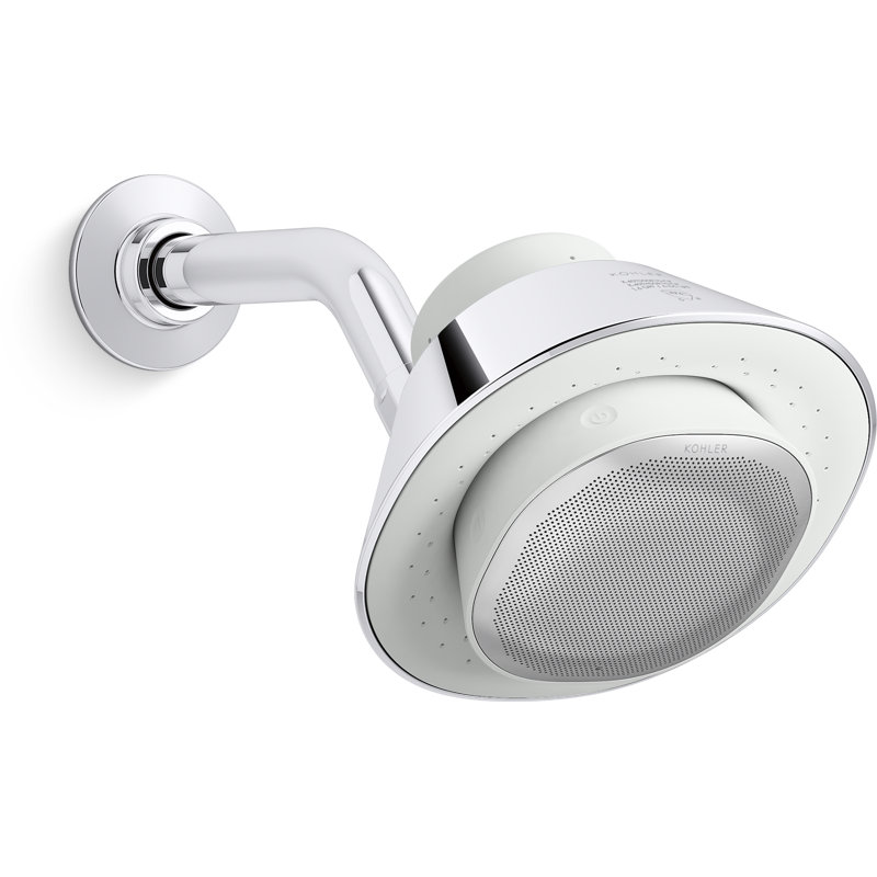Moxie 2.5 GPM Shower Head with Waterproof Speaker Featuring Bluetooth Wireless Technology and sound by Harman Kardon, 2.5 GPM