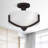 Hier Glass Semi Flush Mount-994872874