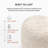 Sfera 17" Ivory Upholstered Pouf Ottoman-755483267