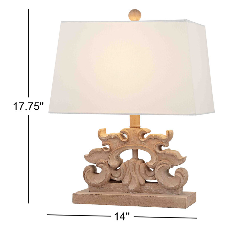 Lampe de chevet brune 17,75 "Skidmore