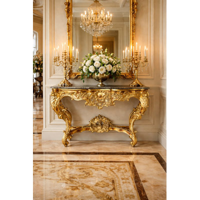 Rosia 62.6'' W Marble Console Table