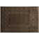 Washable Anti Slip Trellis Brown Rug