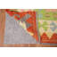 Tapis géométrique en laine Kilim 10 x 16