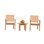 Leveb Outdoor 3 - Piece Teak Bistro Set