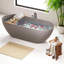 Baignoire de trempage autoportante en résine 63 po x 29,5 po-108772685