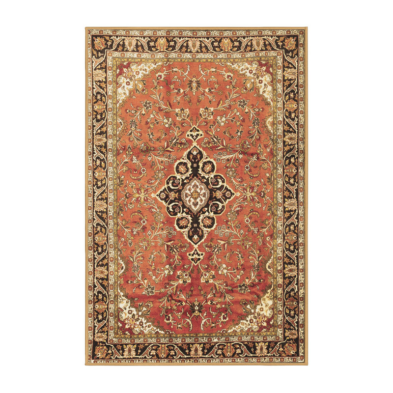 Tapis oriental brun / beige Admore, Rectangle 4 pi x 6 pi