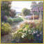 Path Through The Wisteria Garden Print-1867627603-1867627606