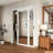 80"H 1 Lite Mirrored Closet Sliding  Door with Hardware Kit & Handles-105270301