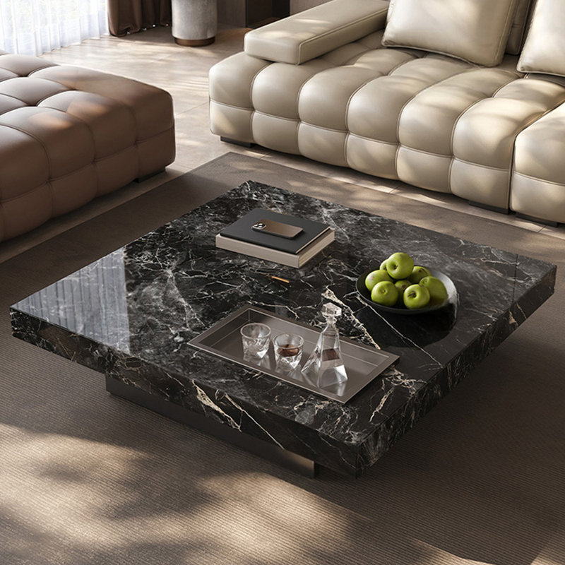 Table basse minimaliste de style italien, Noir