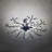 Apolonija 5-Light Dimmable Branch Crystal Creative Chandelier