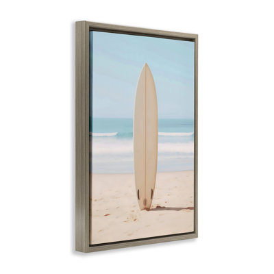 Neutral Centered Surfboard Floating Frame, design by LSR Design Studio