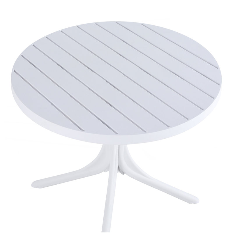 Round Plastic dining Table with sturdy legs