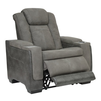 Faux Leather Power Recliner