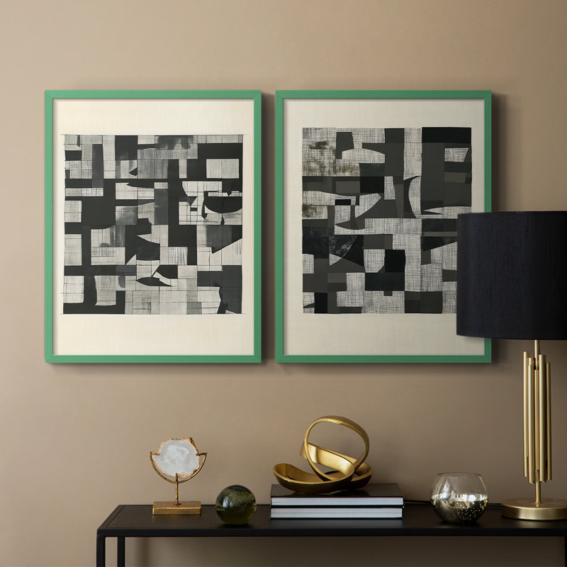 Série ABSTRACT DCCDXC - reproduction encadrée de qualité supérieure - prête à être accrochée - aucun clou requis - aucun clou requis