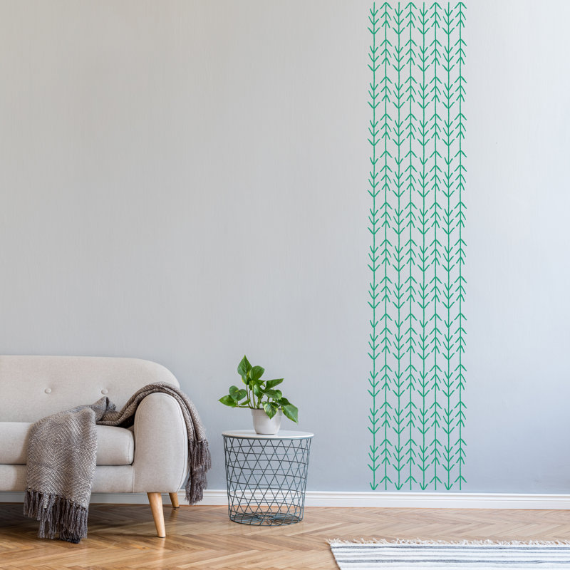 3884 Abstract Non-Wall Damaging Wall Decal, Green