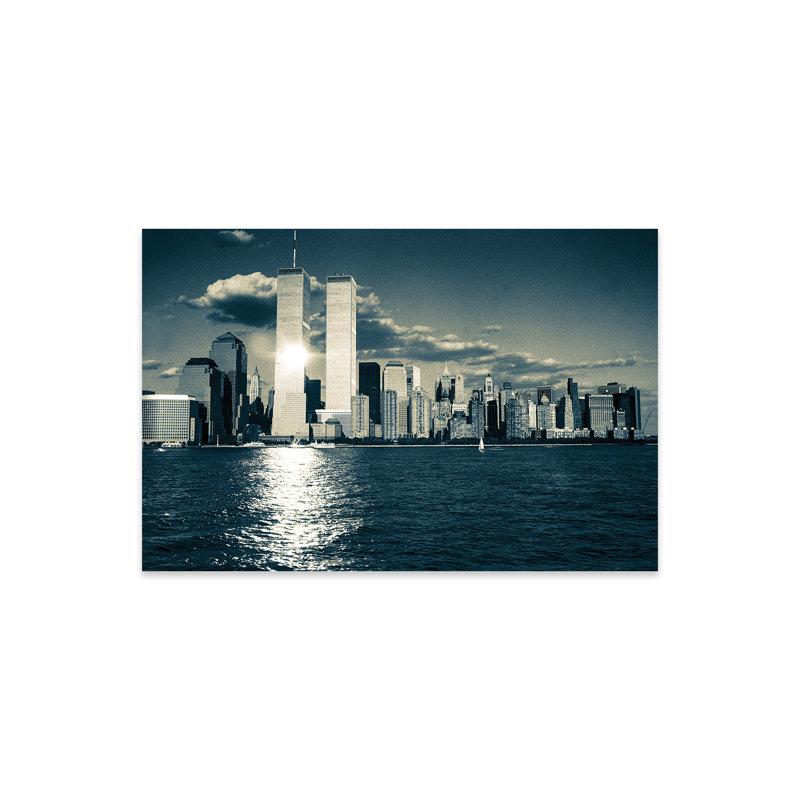 «Twin Towers New York On Plastique / Acrylique» par Stephen Hodgetts, peinture
