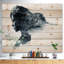 « femme portrait double exposition », impression-35222327