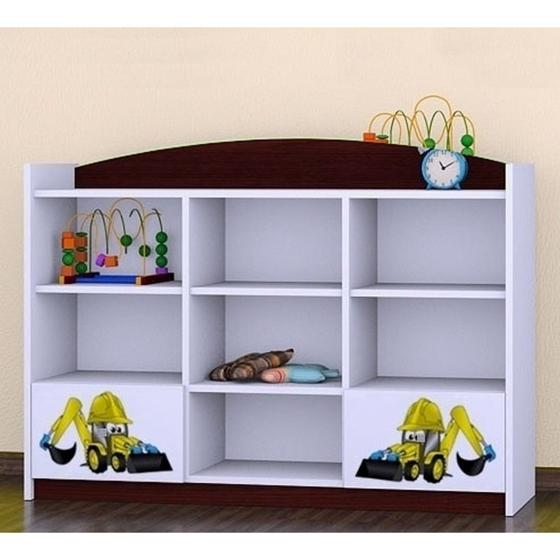 Brianna 92cm H X 129cm W Transportation Kids Cube, Wenge