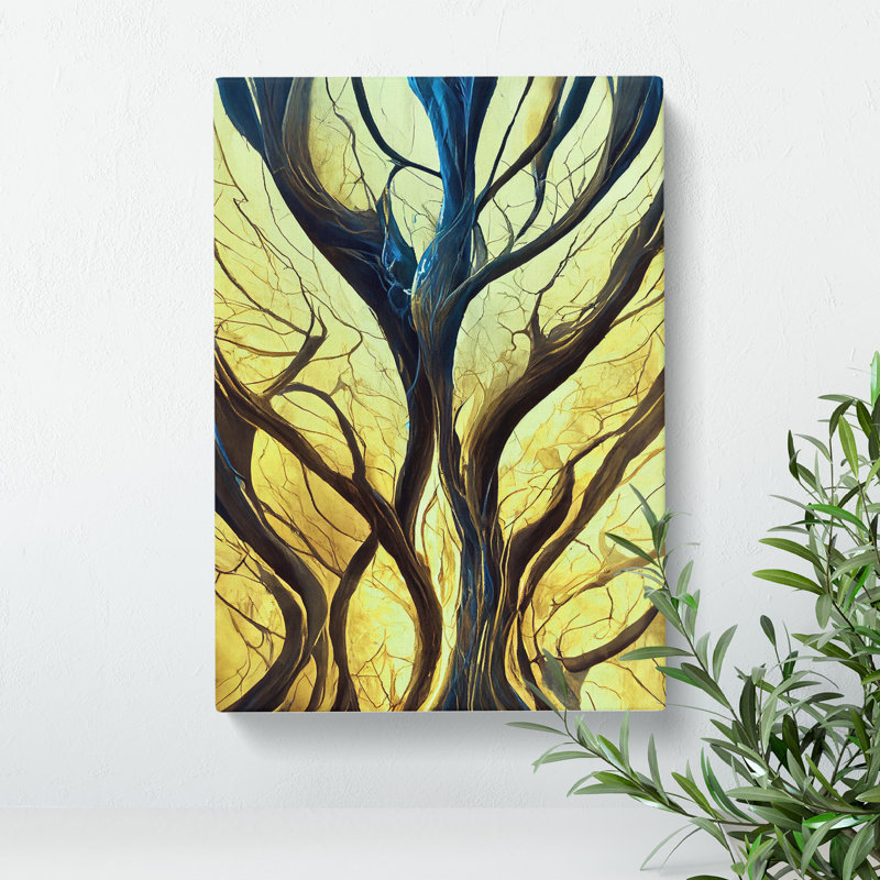 The Abstract Trees No.4 - Wrapped Canvas, 50cm H x 35cm W x 3cm D