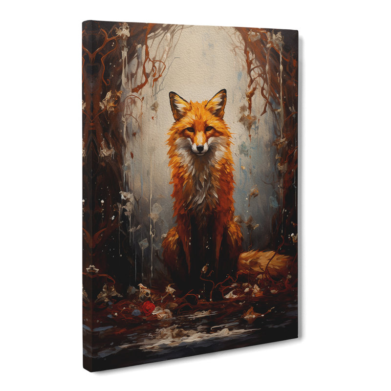 Fox Informel No.2 - Wrapped Canvas Print, 60cm H x 40cm W x 3cm D