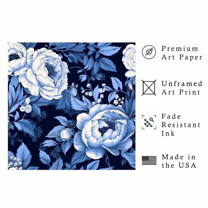 Art floral de William Morris, H 10 po x l 10 po