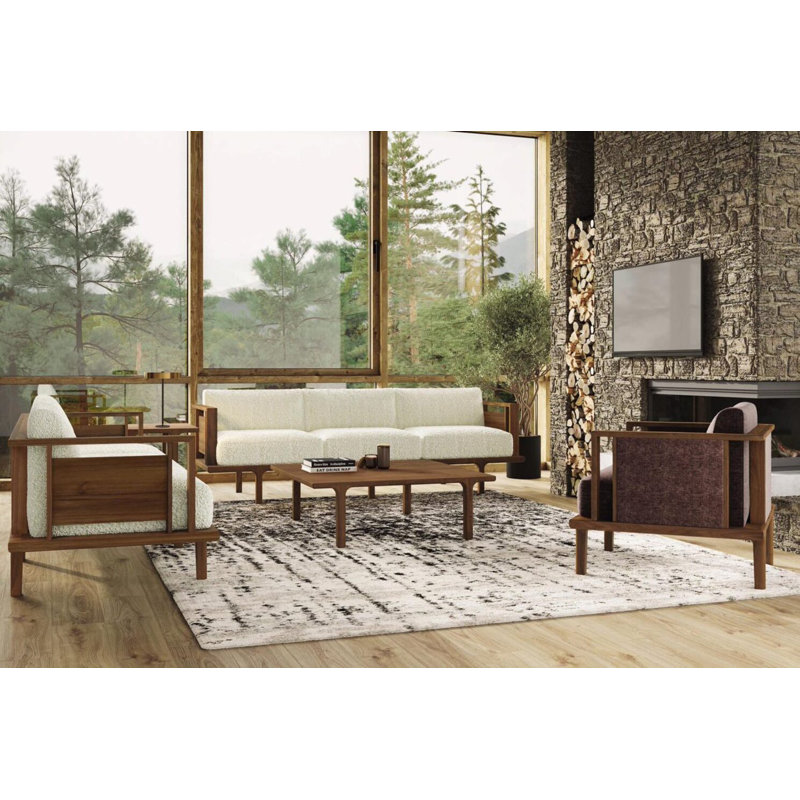 Sierra Seating and Occasionals Square Coffee Table, 17" H x 24" W x 24" D, Taupe Oak
