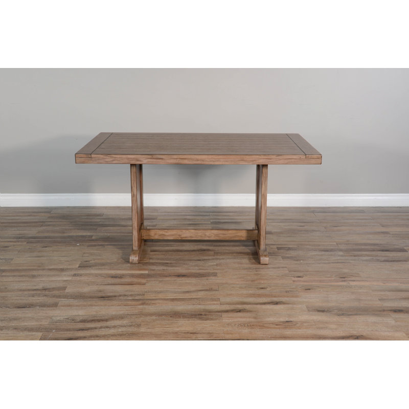 Table de salle à manger à tréteaux 38 "Edenbridge, Peau de daim