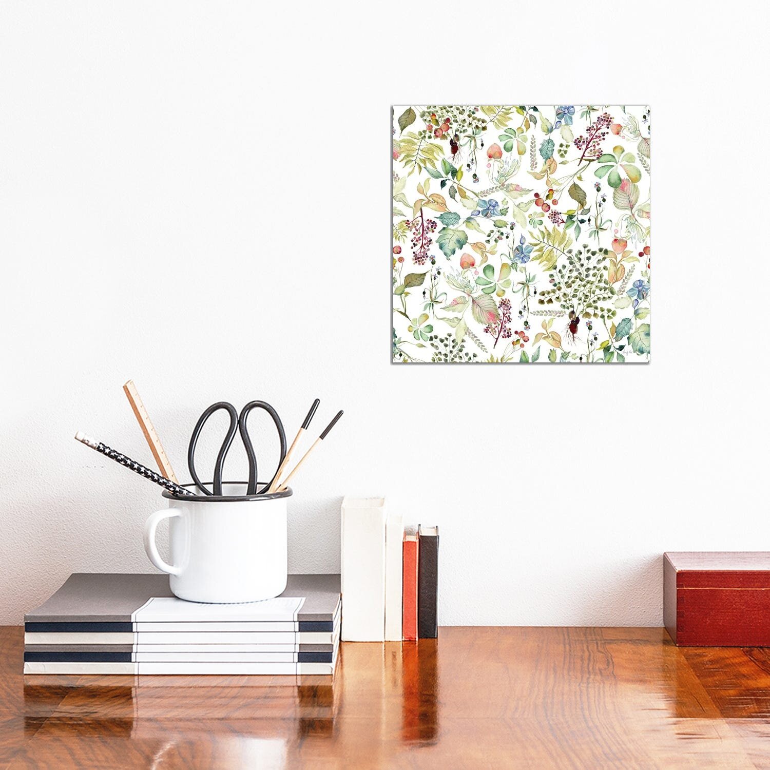 Kristy Rice 'Botticelli Plants I' Canvas Art 