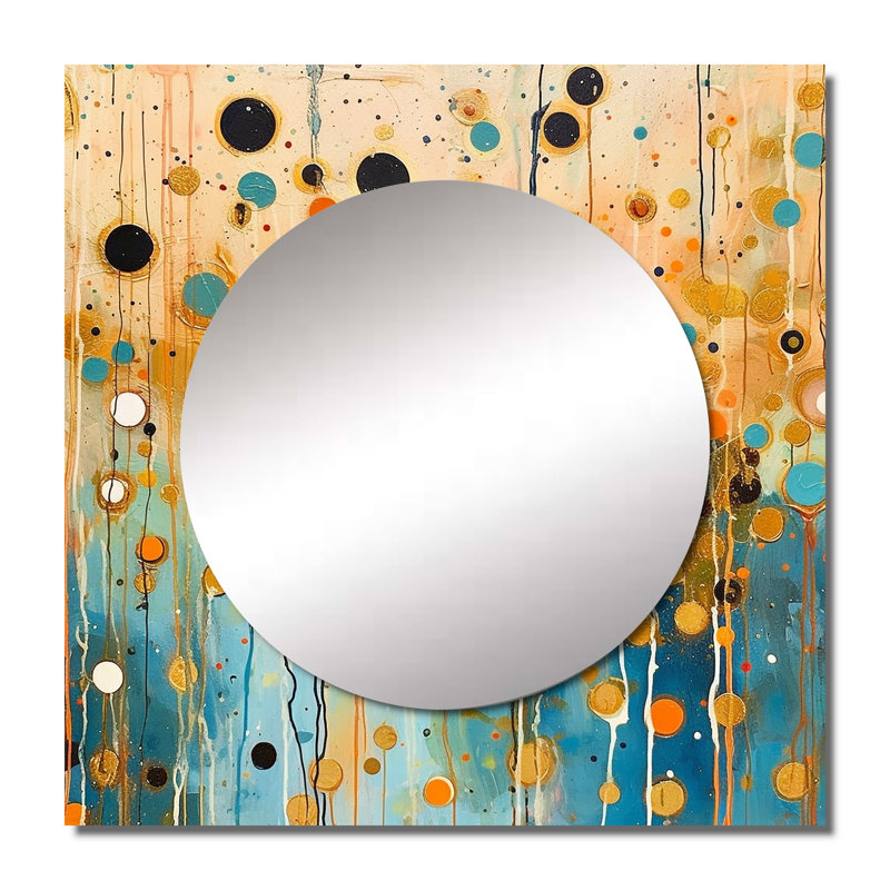 Art mural miroir de salon Blerata, 29 po x 29 po