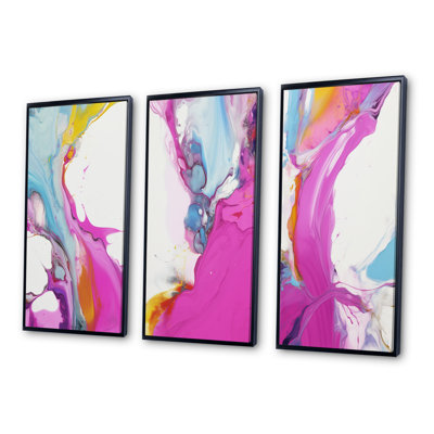 " Fluid Illusions " 3 - Pieces