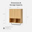 Armoire de salle de bain cannelée, armoire de rangement coulissante pour porte de grange - tablette de rangement réglable pour la salle de bain et la cuisine-119687925-119687927