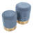 Callum Nesting Ottoman Set with Gold Metal Base-492600735