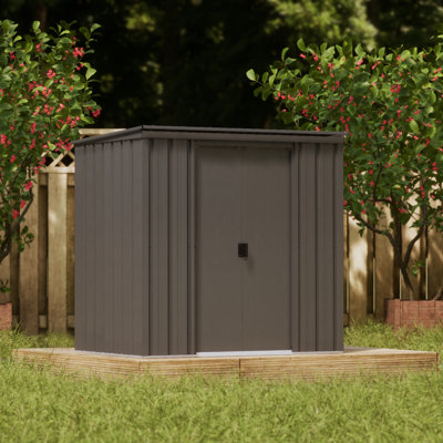 Essential 6X4 Steel Shed Charcoal