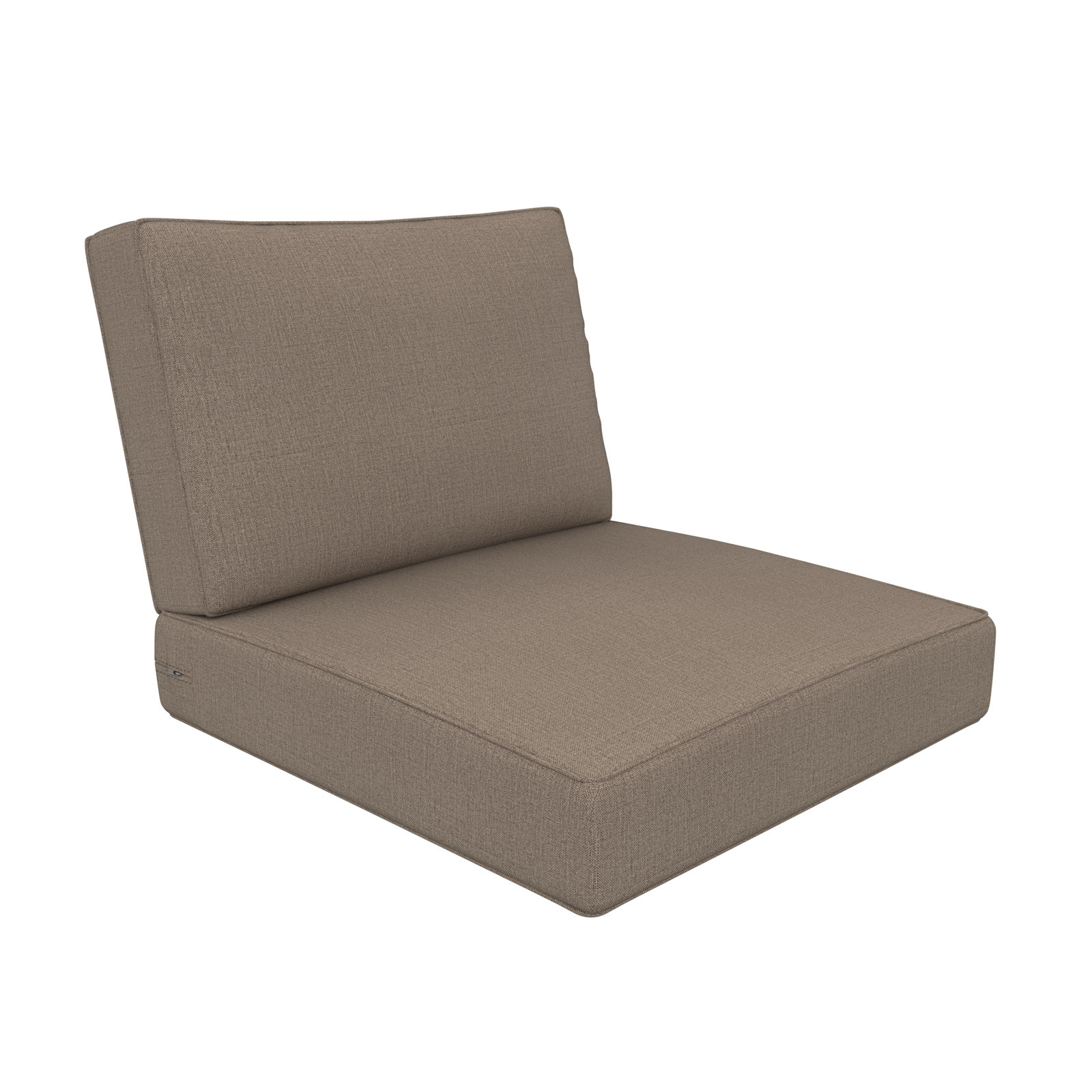 Lani Outdoor 2 - Piece Sunbrella Seat/Back Cushion, Cast Shale Sunbrella® Plainweave