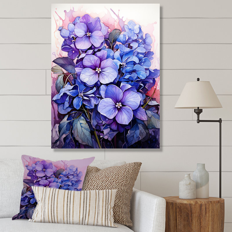 Enchantement violacé, Toile tendue, 32" H x 24" W